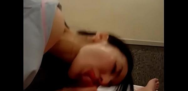  Asian Yuna Kim on myasianonline.com giving insane head to boyfriend